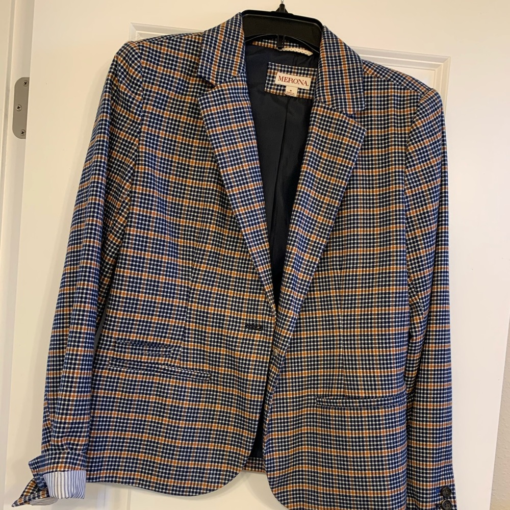 Checked blazer